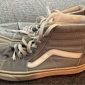 Vans White and Light Gray Skate Shoe Interior Detail